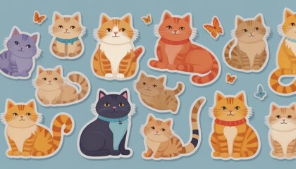 Whimsical Kitten Emojis