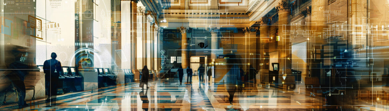 Embark on an illustrative exploration of Banking and Finance, capturing the essence of financial services and institutions