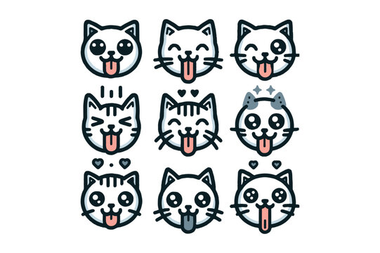 Funny Cats Head icons