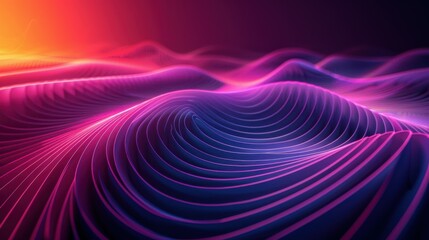 abstract geometric background. oval thin lines