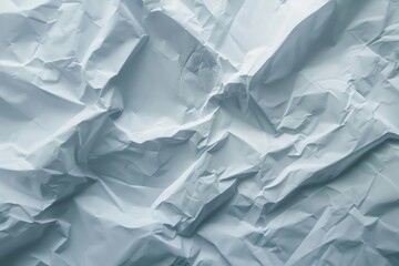 Obraz premium Crumpled A4 White Paper Texture – Ideal for Background, Design, Art Projects
