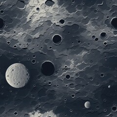 Moon surface seamless pattern