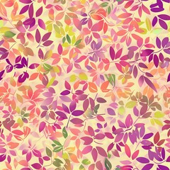Repeating Stylized Flower Fabric Design for Fashion