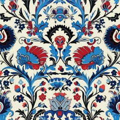 Abstract floral seamless pattern