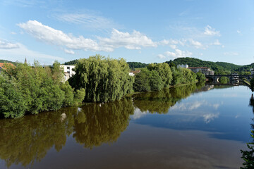 View of the river Isle near the French town of Perigueux