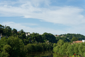 View of the river Isle near the French town of Perigueux