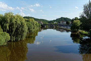 View of the river Isle near the French town of Perigueux