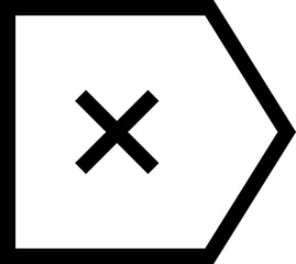 Icon for deleting paragraph or part
