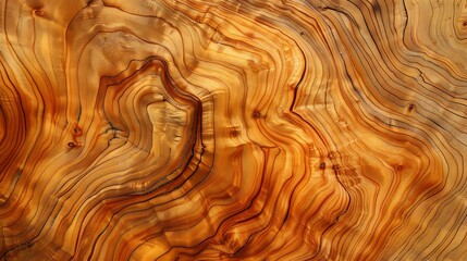 Exquisite Detail of Natural Wood Grain: Close-up Organic Pattern in Warm Tones