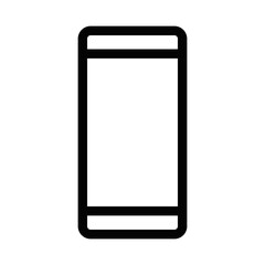 Vector illustration of a smartphone icon. Perfect for representing mobile devices, technology, and communication. Editable stroke.