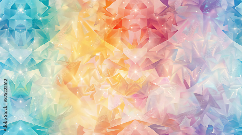 Leinwandbilder abstract background with pastel colors creating a geometric pattern
