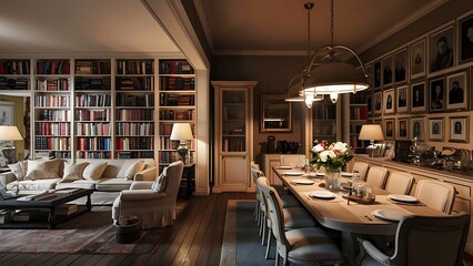 Living Room and Dining Room