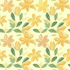 Dark Blue Flower and Diamond Pattern with African and Scandinavian Influence