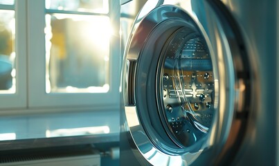 Modern Washing Machine Close-up