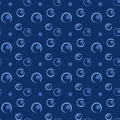 Pattern abstract polka dot on background blue. Vector and illustration.

