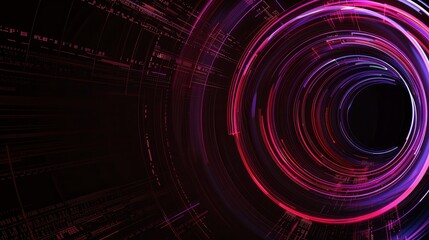 Obraz premium Horizontal vivid pink purple futuristic background business abstraction