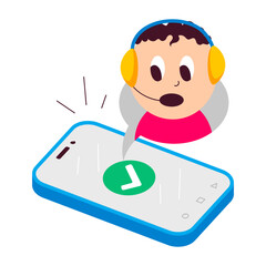 A mascot style sticker of order confirmed 

