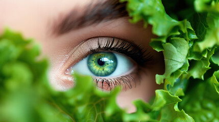 Sharp Vision and Eye Strain Relief with Lutein Supplement, Hologram Presentation for Healthy Business Promotion