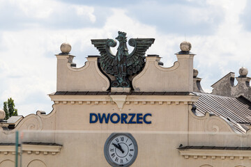 July 4, 2024 Lublin Poland. Railway station on a sunny summer day. © Wioletta