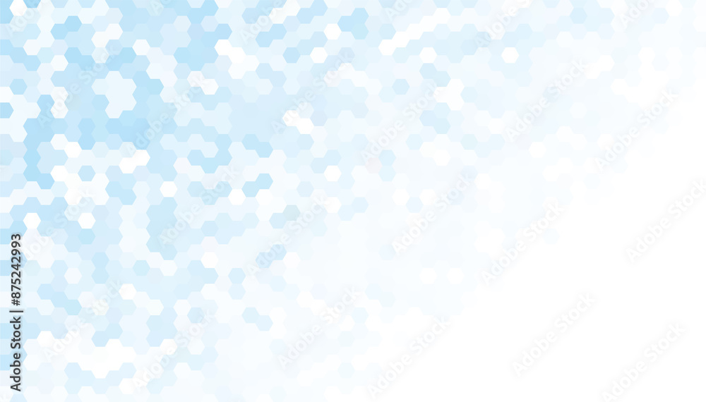 Fototapete abstract geometry hexagon blue texture background pattern. vector illustration.