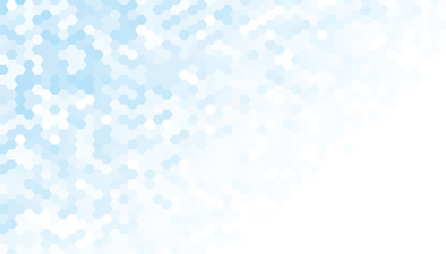 Fototapeta Abstract geometry hexagon blue texture background pattern. vector illustration.