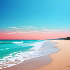 Obraz premium sunset on the beach