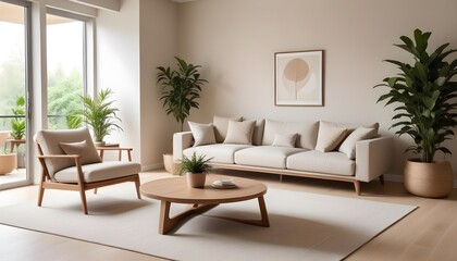 
Frame mockup, ISO A paper size. Bedroom poster mockup. Modern interior design. Living room Interior mockup with house background. 3D render