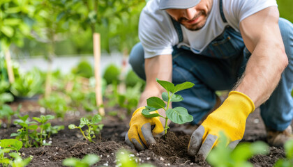 Educator in a community garden, teaching sustainable practices and environmental science, symbolizing the importance of practical knowledge and the accessibility of education for everyone