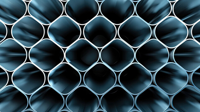 Abstract blue metal background.