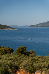 Mussel farm in Sarande Albania