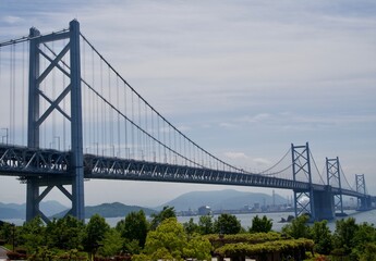 Fototapeta premium Seto Ohashi Bridge at Yoshima