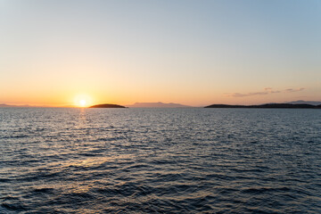 Obraz premium sunset over the sea