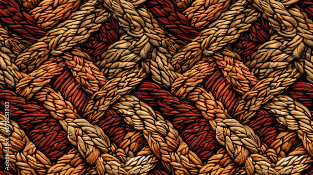 Poster interlaced fiber seamless texture for backgrounds and design projects