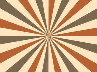 Swirling radial retro background. Vector illustration for swirl design. Spinning spiral vortex. Helical rotating beam. Unifying the psychedelic measurable line. Delightful sunshine.