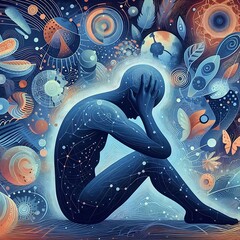 Symbolic Representation of Mental Health Issues - Depression, Anxiety, Stress