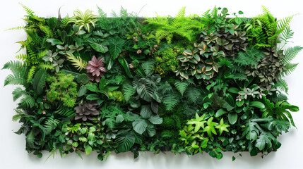 Obraz premium design green living wall panno panel, background, moss, succulents