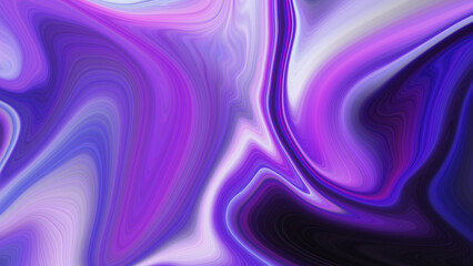 4K abstract digital background with wavy lines that move fluidly and dynamically in purple and black tones