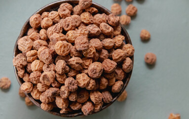 dried tiger nuts in bowl