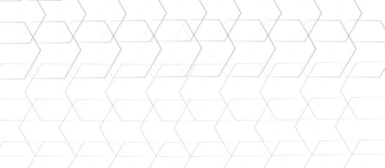 Naklejka premium Abstract hexagonal illustration seamless wallpaper wire design. vector gradient gray stock line abstract pattern transparent monochrome striped texture, creative diamond template and texture.