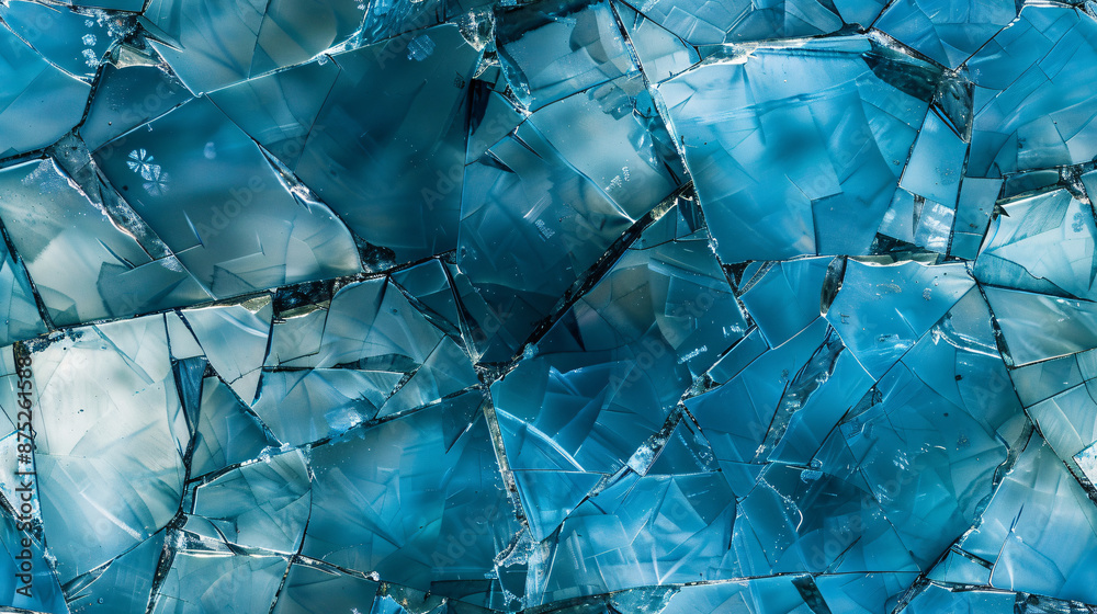Poster stunning natural abstract background formed by the unique pattern of a blue crystal agate stone surf