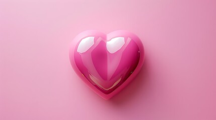 Obraz premium Like heart icon on pink background