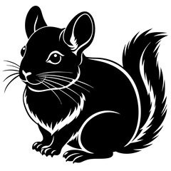 Chinchillas Silhouette Animals Stock Vectors, Clipart and Illustrations.