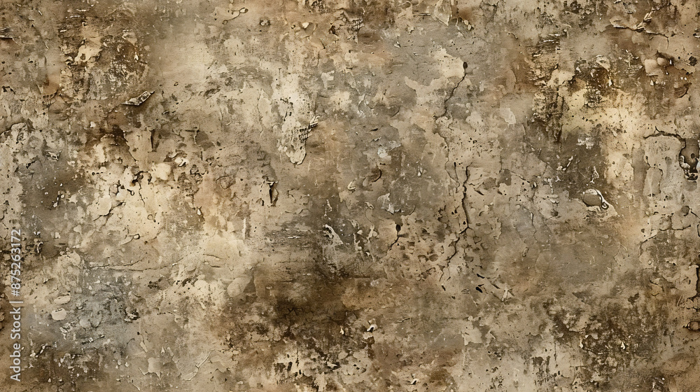 Poster old weathered cracked concrete wall texture background showing discoloration from age and the elemen