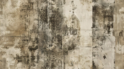 Obraz premium Vintage grunge background with distressed aesthetic and old newspaper texture