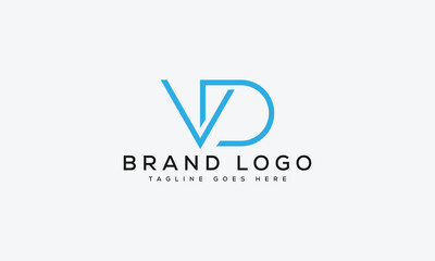 letter VD logo design vector template design for brand.