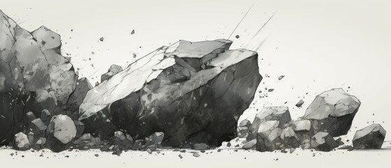 Granite Material Structure Background - Generative AI