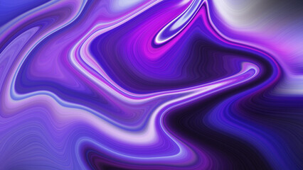 4K abstract digital background with wavy lines that move fluidly and dynamically in purple and black tones