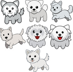 Westiepoo flat design ,animal vector design
