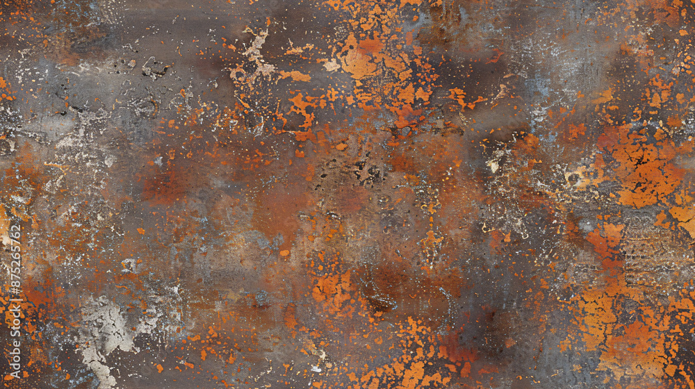 Aufkleber abstract background created by corrosion and oxidation on a rusty metal texture