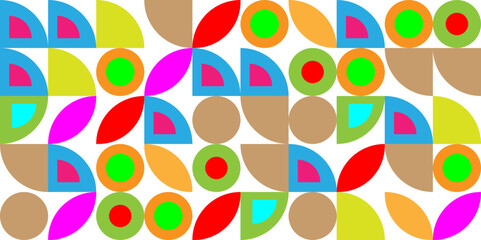 Abstract background pattern design with colorful geometric shapes. Vector illustration.